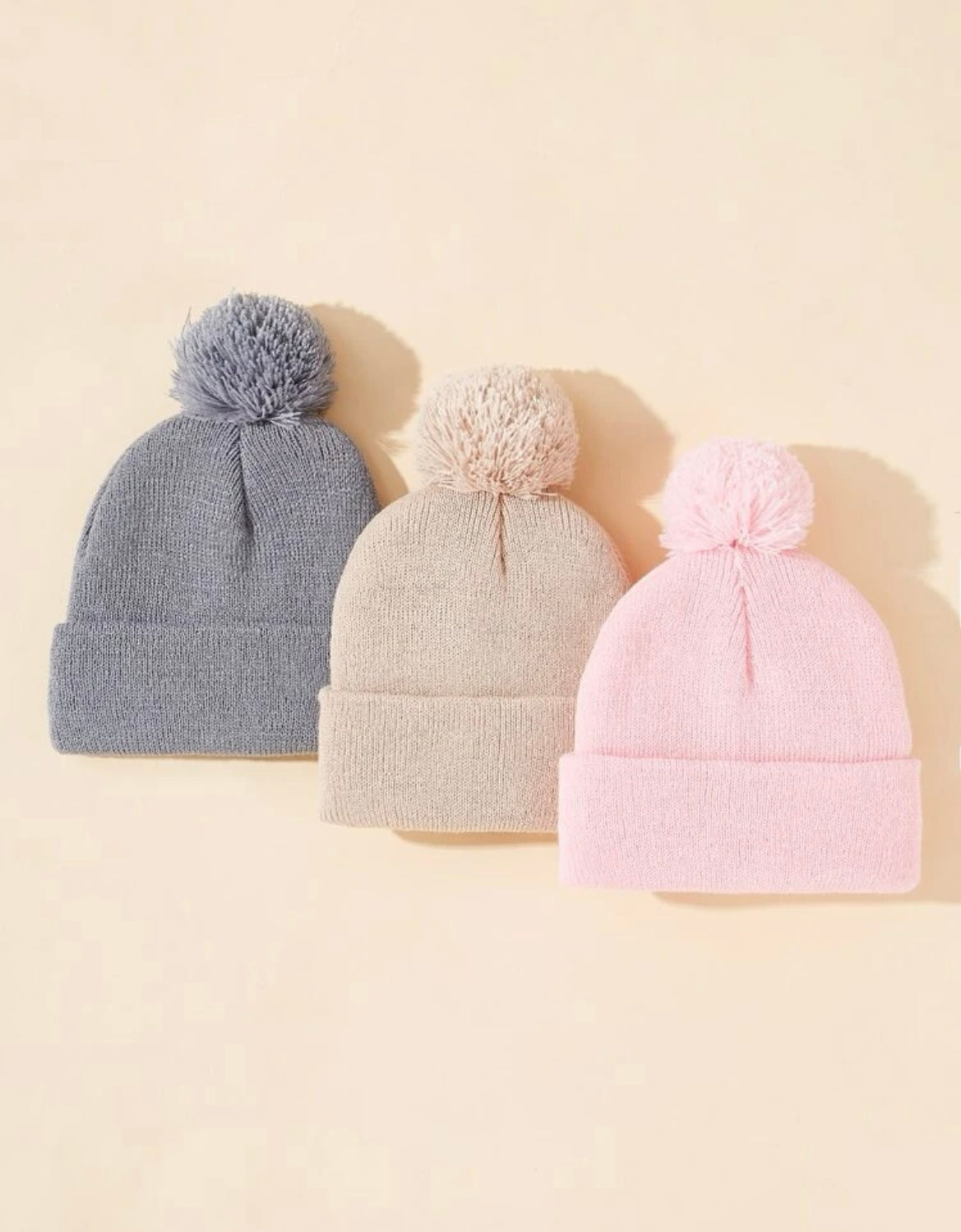 Gebreide muts met pompon Unisex