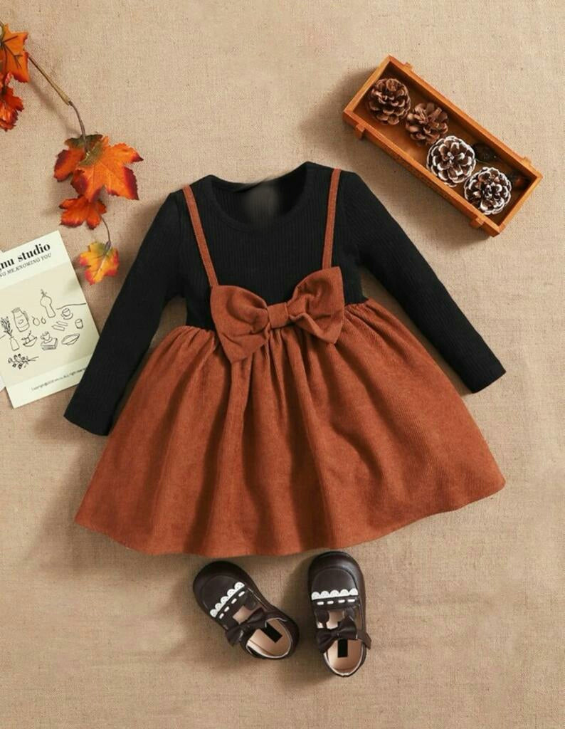 Jurk Strik Bruin
