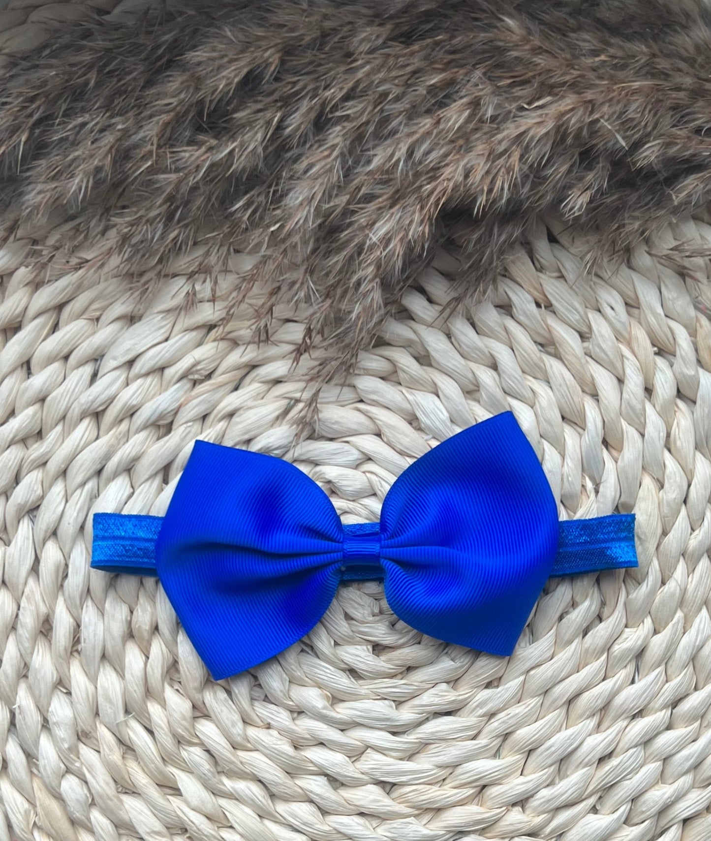Haarband met Strik Blauw
