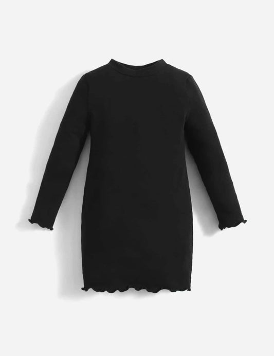 Jurk Zwart met plooien