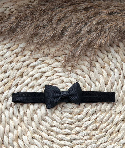 Haarband met kleine strik Zwart