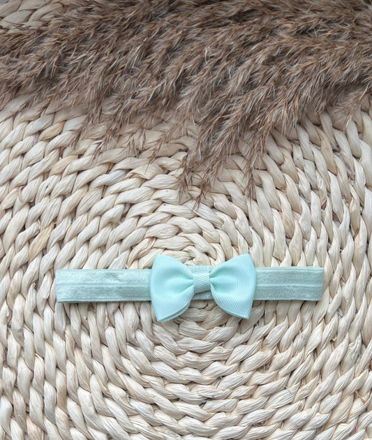 Haarband met kleine strik Mint
