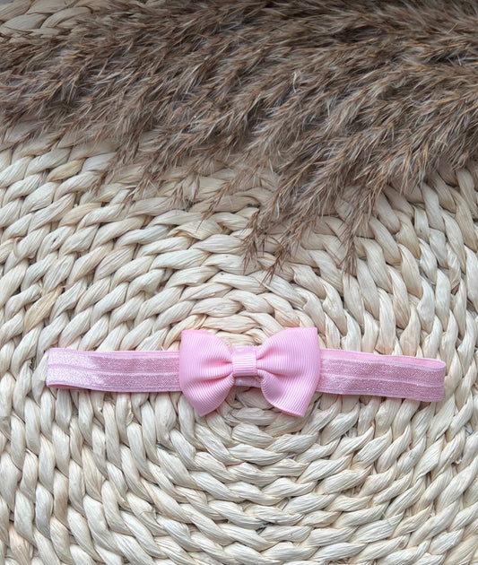 Haarband met kleine strik Roze