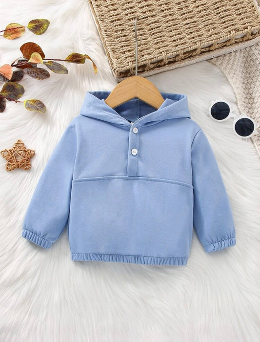 Sweatshirt Blauw Knoop