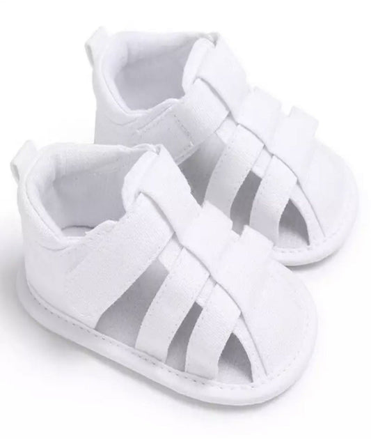 Sandalen Stof Wit 6 t/m 12 Maanden