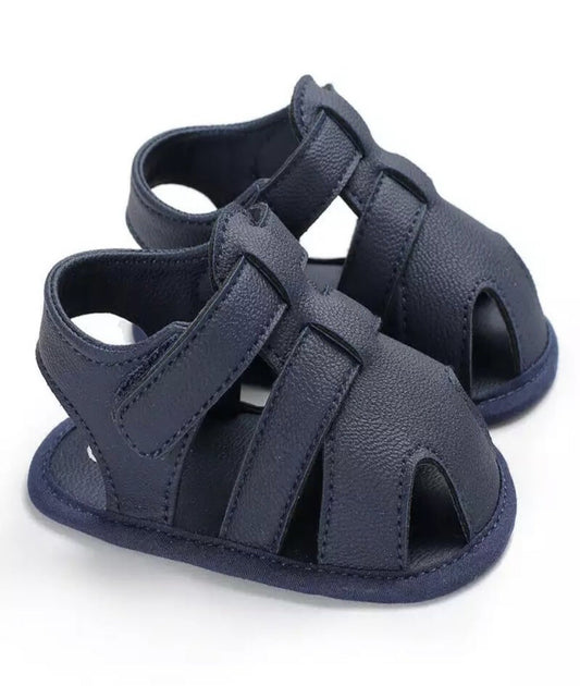 Sandalen Leer Donker Blauw 6 t/m 12 Maanden