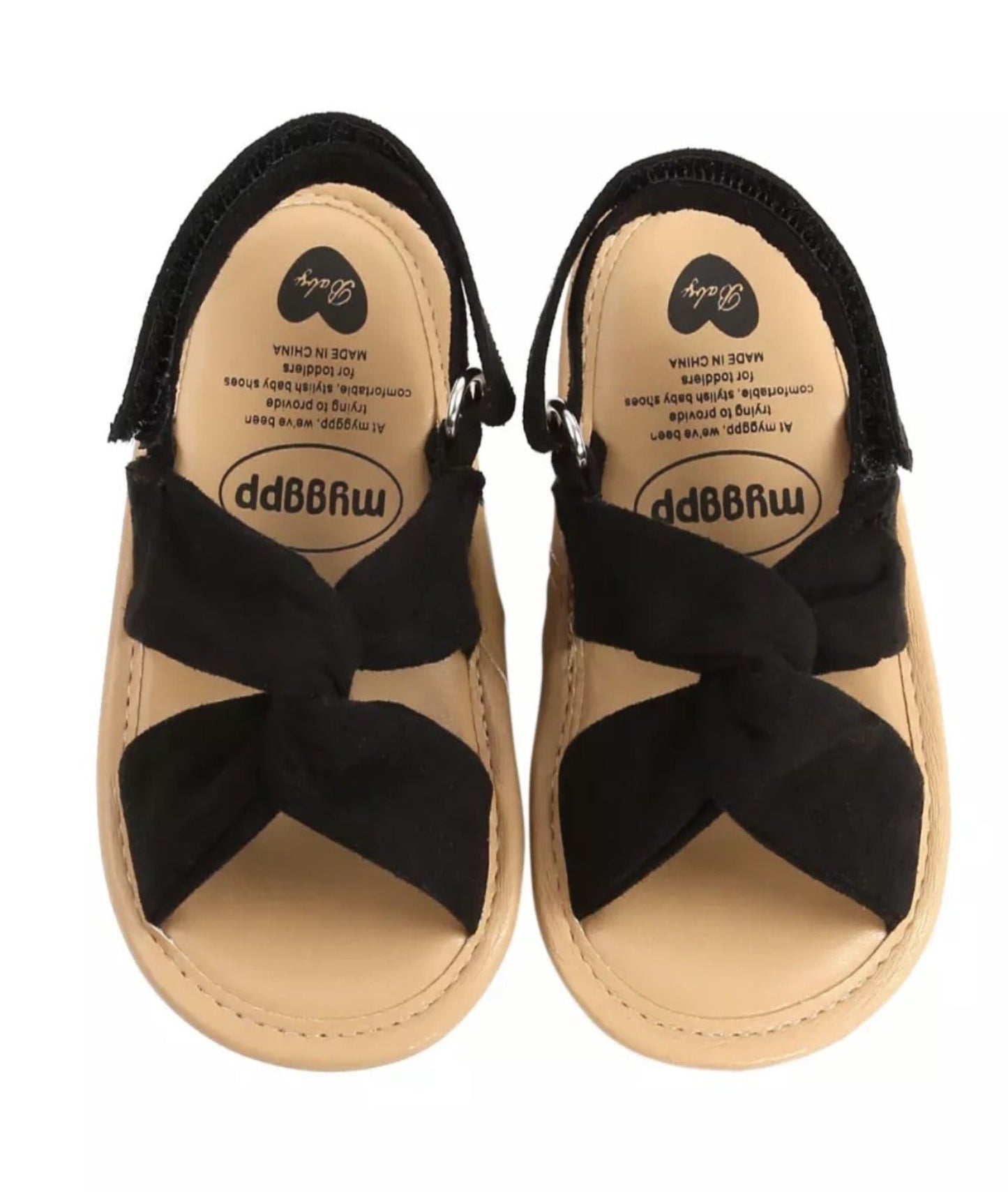 Gevlochten Sandalen Zwart 6 t/m 12 Maanden