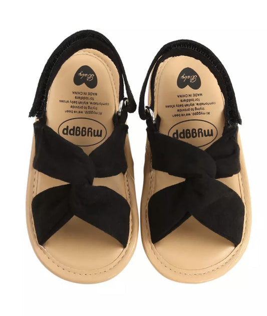 Gevlochten Sandalen Zwart 0 t/m 6 Maanden