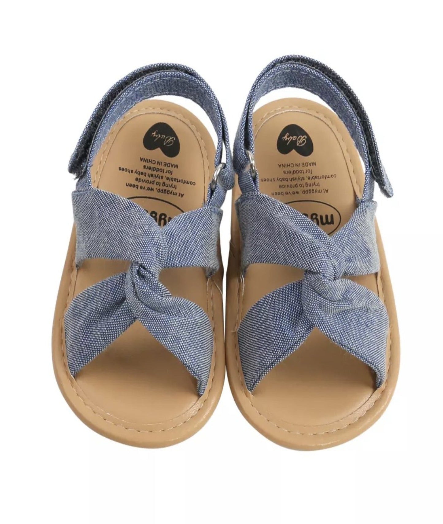 Gevlochten Sandalen Denim 0 t/m 6 Maanden