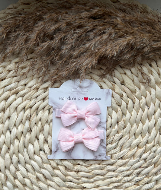 Mini haarklep Licht roze