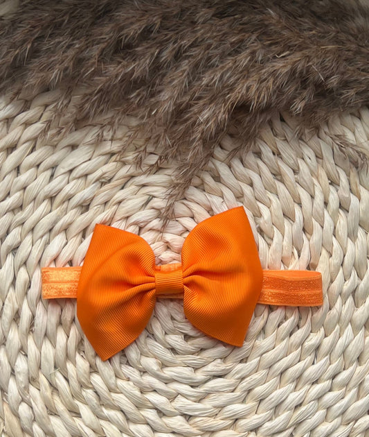 Haarband met Strik Oranje